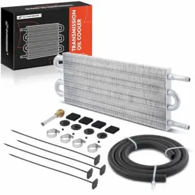 Apoc141 Premiumpartswhosale Transmission Oil Cooler Universal Aluminium 4 Pass Tube And Fin Towing Up