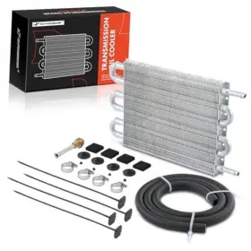 Apoc142 Premiumpartswhosale Transmission Oil Cooler Universal Aluminium 6 Pass Tube And Fin Towing Up