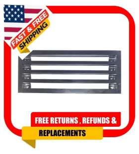 24.000 Price Industries Sds150/1/24.000/4/2/ww/b17 Modern Ac Vent Cover Standard Linear 4 Slot Return Grille 24x10 Black