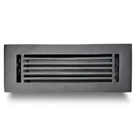 310frca-vr109-blk Prima Decorative Hardware Cast Aluminium Floor Register/vent Cover 3 Inch X10 With Dampe