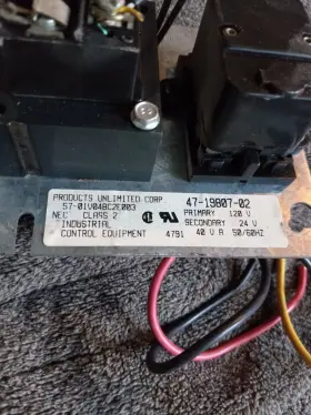 57-01v04bc2e003 Products Unlimited 47-19807-02 Rheem Furnace Transformer Fan Center Unl #2