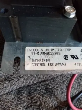 57-01v04bc2e003 Products Unlimited 47-19807-02 Rheem Furnace Transformer Fan Center Unl #3