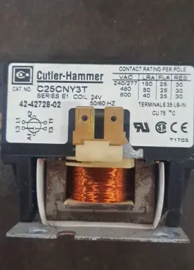 42-42728-02 Products Unlimited C25cny3t Relay Contactor 24v 50/60 Hz Cutler-hammer For Rheem #2