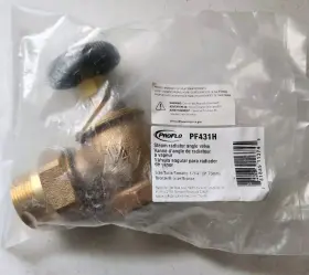 Pf431h Proflo 1-1/4 Inch Steam Radiator Angle Valve #3