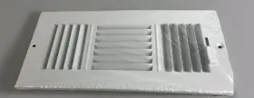 Ps3ww10p Proselect Lot Of 4 - 10 Inch X4 3 Way Sidewall/ceiling Register. White