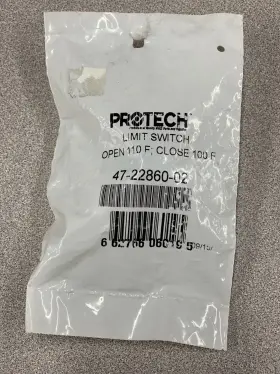 47-22860-02 Protech Limit Control Switch Auto Reset Close 100f Open 110f