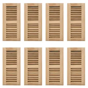 Qx-fasr4x10wox8 Qixiang 8pcs White Oak Hardwood Drop In Floor Register 4x10 Inch With Damper High