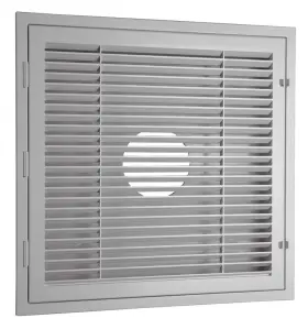 Quick Connect 811318020600 Havaco 2ftx2ft Louver Return Grille With Filter Grid Abs Plastic Lay-in