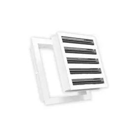 Quietcool 811658023125 10x10 Modern Design Ac Grille - Aluminum White Air Vent Linear Slot Diffu