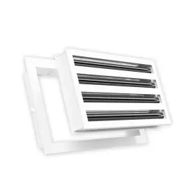 Quietcool 811658023255 Modern Aluminum Air Vent Grille - 14x8 Linear Slot Diffuser For Hvac Systems