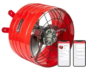 Afgsmtpro30 Quietcool Systems Afg Smt Pro-3.0 Smart Attic Fan For Gable Vents - 2940 Cfm App Contro