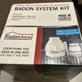 Rn104 Radonaway Radon System Kit Model Away Quiet Effective Reduction