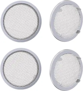 Raneped 313103385371 Circular Screen Vent Cover Metal Mesh 2-inch Diameter 4-pack