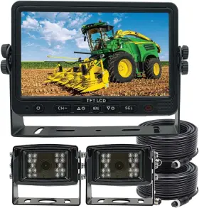 Ro-79652 Rapidobserve 7 Inch Rear View Backup Camera System With 2 Ahd 1080p Cameras - Ip69k Waterproof