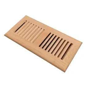 Razo 612292631765 Red Oak Wood Floor Register Drop In Vent Cover With Damper 2-1/4 X 12 Inch