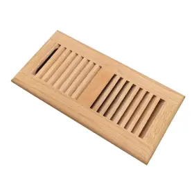 Razo 612292631963 White Oak Wood Floor Register Drop In Vent Cover With Damper 6 X 10 Inch D #3