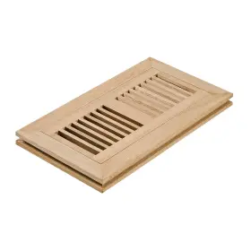 Fmro4x10 Razo Red Oak Wood Flush Mount Floor Register Vent Cover 4x10 Inch Duct Opening