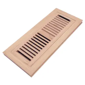 Fmro4x14 Razo Red Oak Wood Flush Mount Floor Register Vent Cover 4x14 Inch Duct Opening