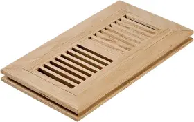 Fmwo4x10 Razo White Oak Wood Flush Mount Floor Register Vent Cover 4x10 Inch Duct Openi