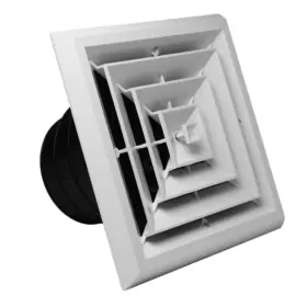 Rectorseal 021449819145 Truaire Grille/damper 81914 Plastic Ceiling Diffuser With Incorporated Ceil Inch