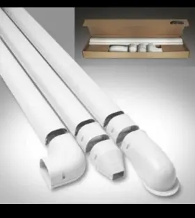 84125 Rectorseal Fortress Lineset Covers 3.5 Wall Duct Kit Ivory