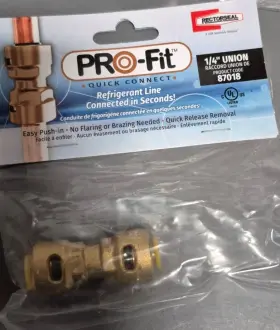 87018 Rectorseal Profit 1/4 Inch Quick Connect Union