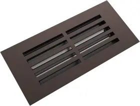 Ls64-612-srbnh Reggio Register 4x10 Low-profile Split Design Floor Oil Rubbed Bronze Steel Vent Cover