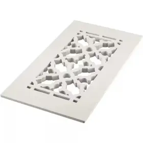 Reggio Registers 744110064681 Scroll Series 4 Inch X 10 Aluminum Floor Register Grille Color White Without