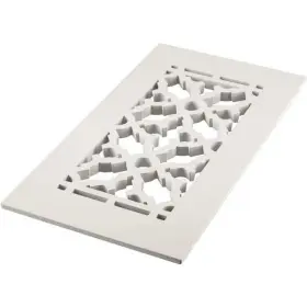 Reggio Registers 810025112851 Scroll Series 12 Inch X 6 White Aluminum Grille Vent Cover