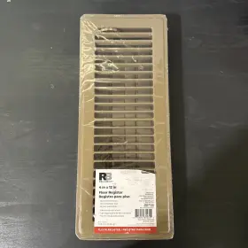 0066951 Reliabilt 0066959 4 Inch X 12 Metal Floor Registers X12 - Brown/paintable #0066951 New