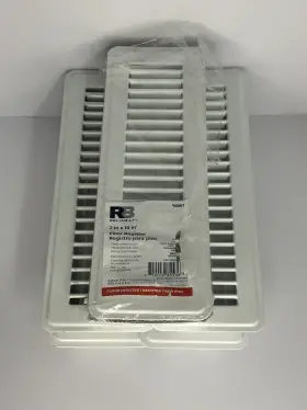 0066997 Reliabilt Five 5 White Paintable Hvac 2 Inch X 10 Floor Registers/vents Steel