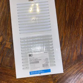 0069761 Reliabilt Rb 12 Inch X6 Sidewall Steel Register W Damper Box White Wall Ceiling New