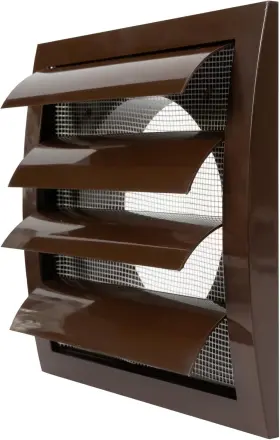 Repa Market 068640643563 Brown Exhaust Hood Vent 5ftft Inch With Built-in Pest Guard Screen And Flange W