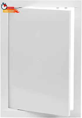 Repa Market 445001092075 8 Inch X 12 White Plastic Access Panel Door Opening Flap Cover Plate - Plumbing El