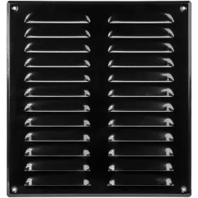 Repa Market 751038500043 10 Inch X 11 Outer Dimensions Black Air Vent Cover - Steel Return A