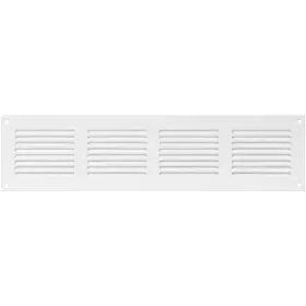 Repa Market 751038500364 White Air Vent Cover 16 Inch X 4 Outer Dimensions - Steel Return Gril