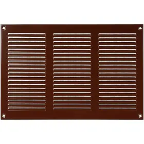 Repa Market 751038500418 Brown Air Vent Cover 12 Inch X 8 Outer Dimensions - Steel Return Gril