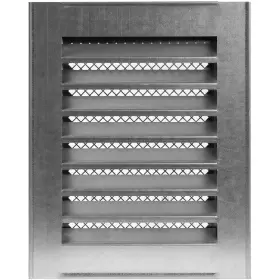 Repa Market 751038504416 Grey Vent Cover 6 Inch X 8 Outer Dimensions - Galvanized Steel Industrial Ai