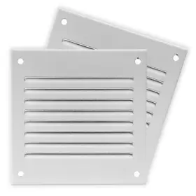 Repa Market 751038505628 2pack White Air Vent Cover 4 Inch X Outer Dimensions Steel Return Gril