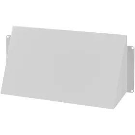 Repa Market 752291000202 10 Inch X 5 White Galvanized Steel Vent Cover - Duct Exhaust/inlet Rain Deflecto