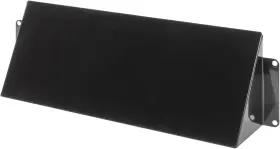 Repa Market 752291000219 10 Inch X 3 Black Galvanized Steel Vent Cover - Duct Exhaust/inlet Rain Deflecto