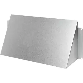 Repa Market 752291000226 10 Inch X 5 Galvanized Steel Vent Cover - Duct Exhaust/inlet Rain Deflector We
