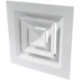 Repa Market 752291001469 6 Inch X6 Square Aluminum Ceiling Diffuser 4-way Supply Exhaust Hvac 12 X12 Outer
