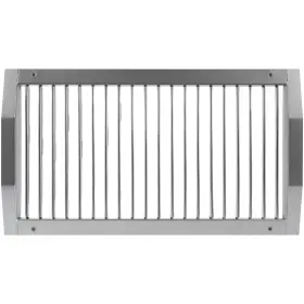 Repa Market 752291002817 17 Inch X 9 Air Exhaust Grille For Round Ducts - Adjustable Louvre Blades