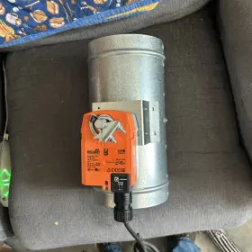 Sdsr-06 Retrozone 6 Inch Spring Return Damper With Belimo Tflb24 Or 120v Motor Actuator New Old Stock