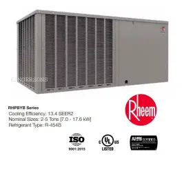 Rhpbyb048ajt000naaua Rheem 4 Ton Horizontal Packaged Ac And Heat Pump 13.4 Seer2 208-230/1/60 New