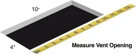 Rocky Mountain Goods 445040750790 4 Inch X 10 Floor Vents 2 Pack - Heavy Duty Walkable Brown #2