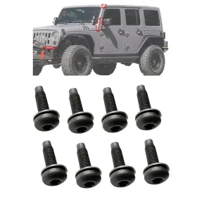 Od-zx001-8 Romaso Screws Bolts For Jeep Wrangler Jk M8 Applied To Windshield Frame Roll