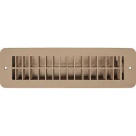 H861 Rv Designer 601320628617 Plastic Dampered Vent Register - 2.25 Inch X 10 Tan