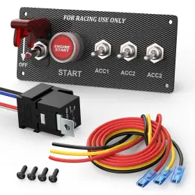 Pn-sac5 Rvboatpat 5 In 1 Ignition Switch Panel Boat Toggle Dc 12v 30a Racing P